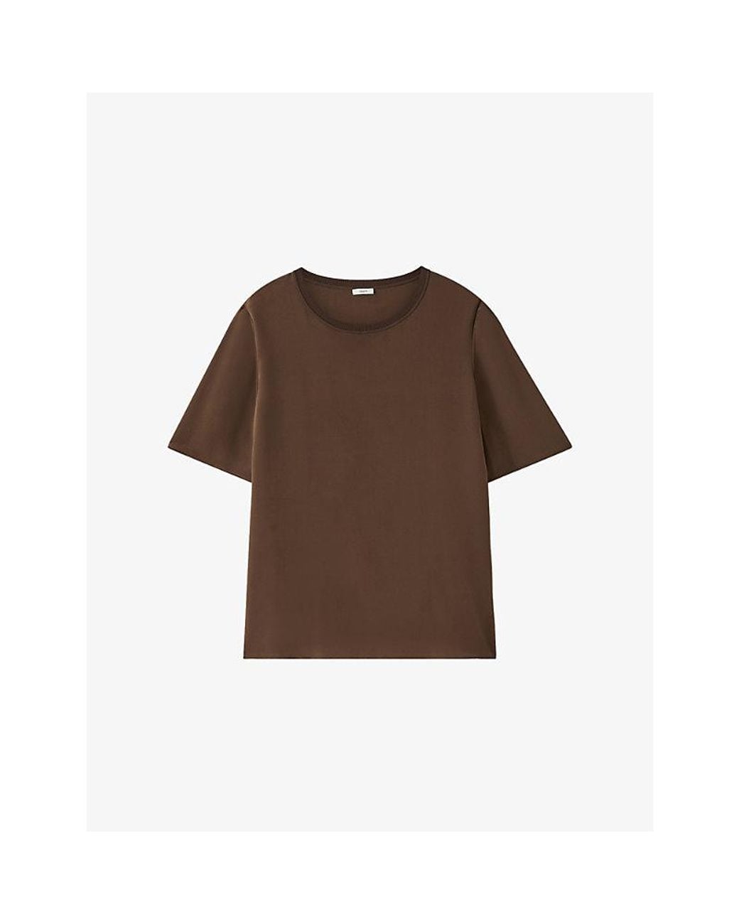 Joseph Brown Rubin Short-Sleeved Silk-Crepe Blouse