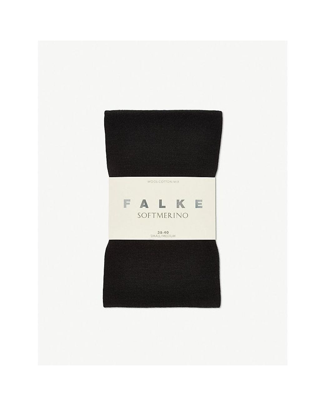 Falke Black Merino-Blend Tights
