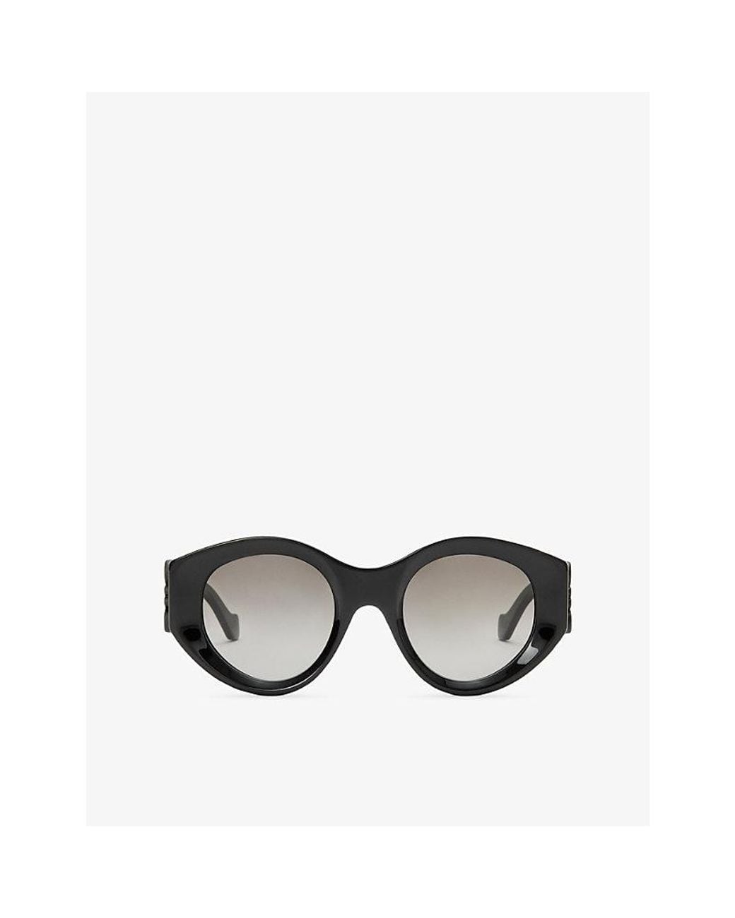 Loewe Black Butterfly-Frame Acetate Sunglasses