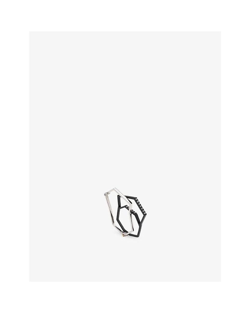La Maison Du Couturier Metallic Myriam Soseilos The Toki Ni Sterling- And Lab-Grown Sapphire Ring