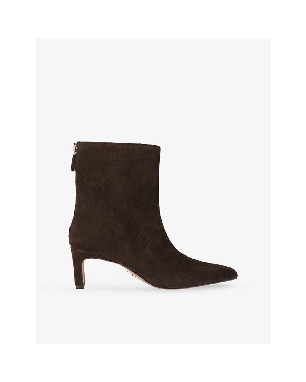 Steve Madden Brown Jamiyah Suede Heeled Ankle Boots