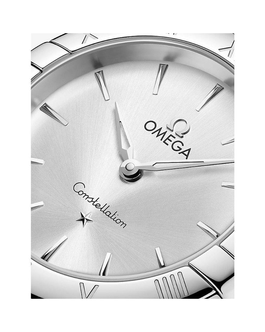 Omega Metallic Constellation Stainless-Steel Quartz Watch 28Mm for men