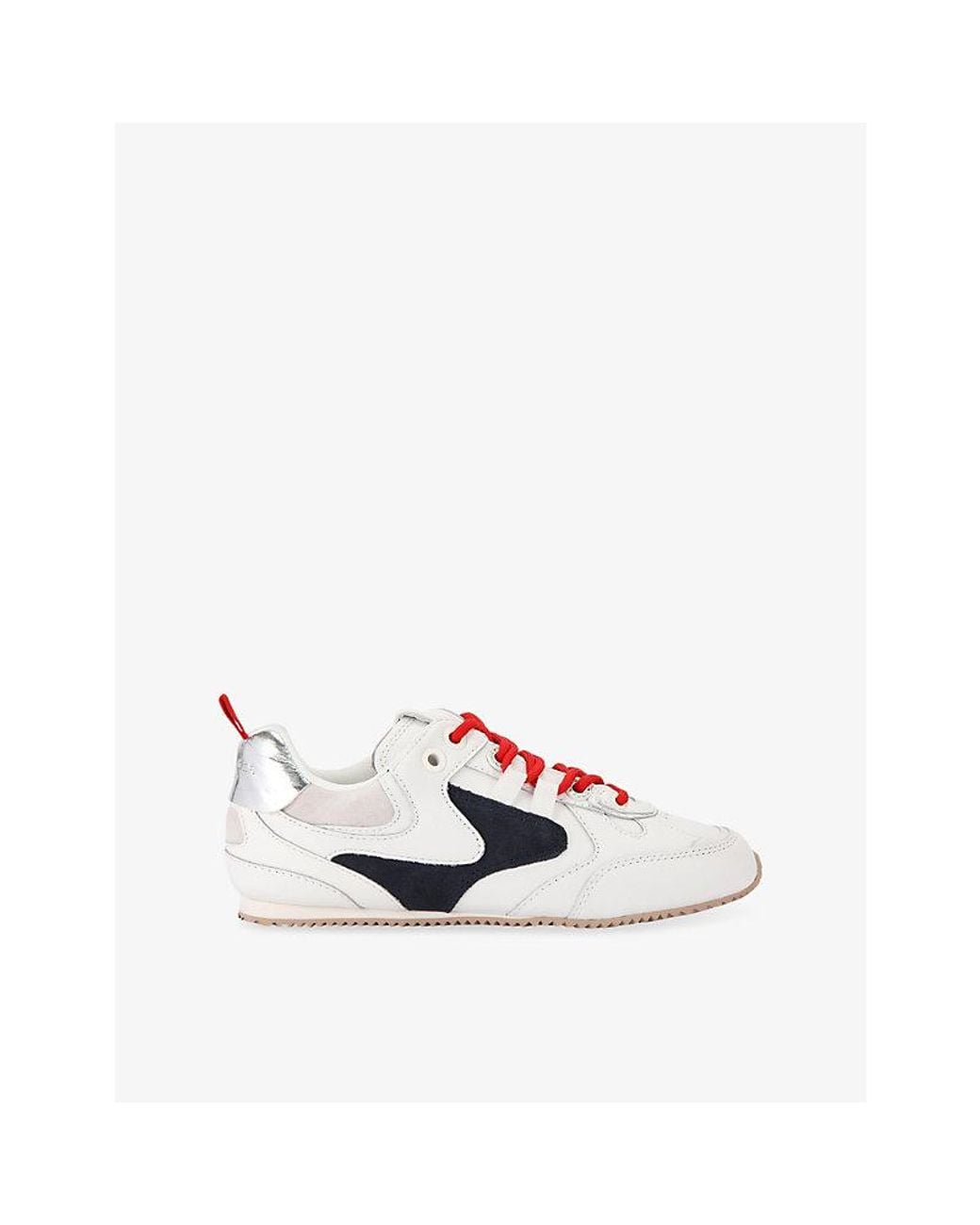 Kurt Geiger White K Slim Runner Leather Trainers