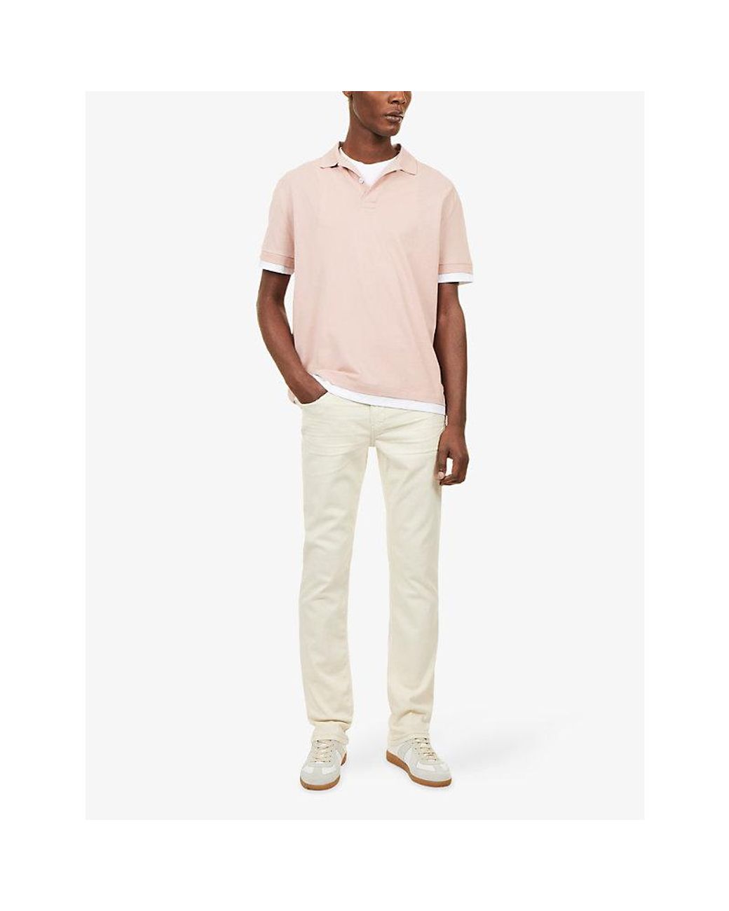 PAIGE Natural Federal Straight-Leg Slim-Fit Stretch-Denim Jeans for men