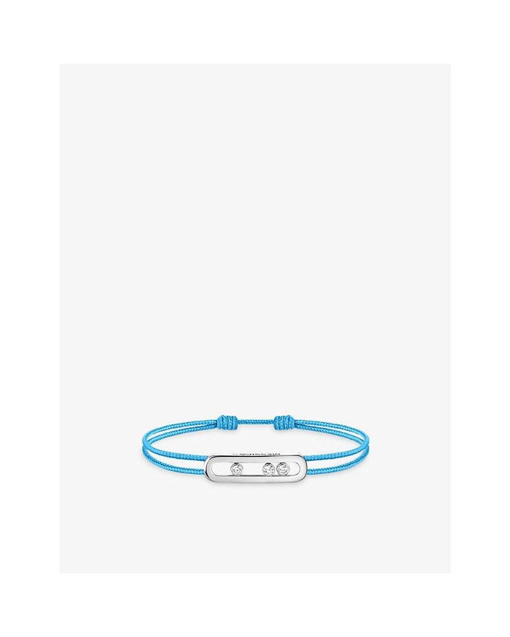 Messika Blue Care(S) 18Ct And 0.09Ct Diamond Cord Bracelet