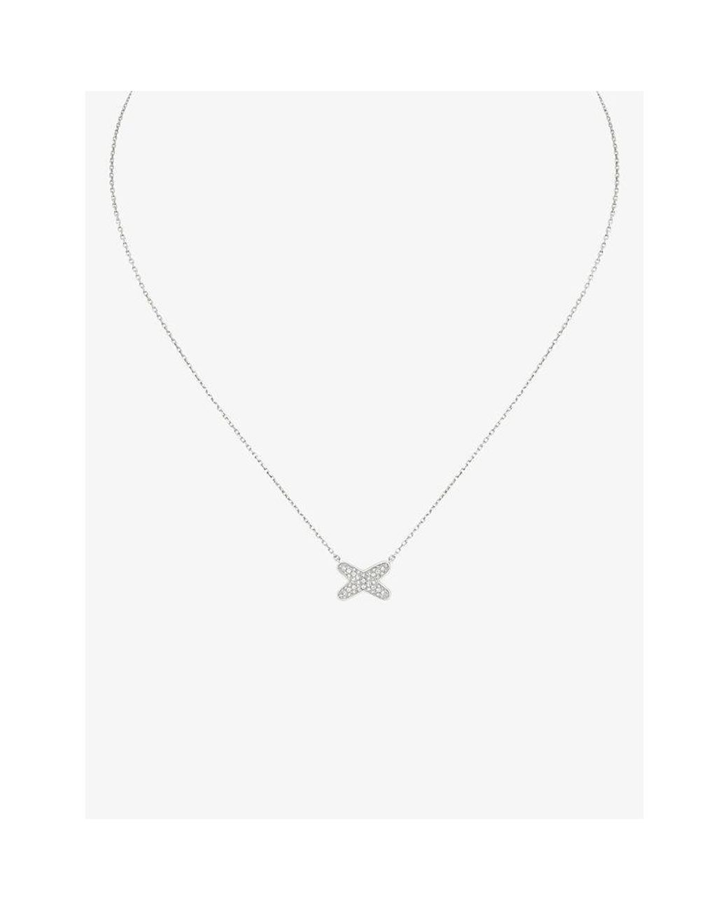 Chaumet White Jeux De Liens 18-Carat And Diamond Pendant Necklace