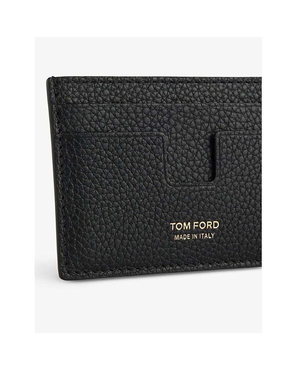 Tom Ford Money-Clip Leather Card Holder in Black for Men Lyst UK