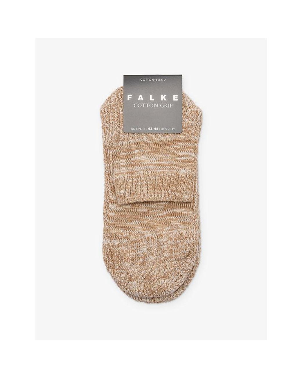 FALKE Grip Cotton Slipper Socks in Natural for Men | Lyst