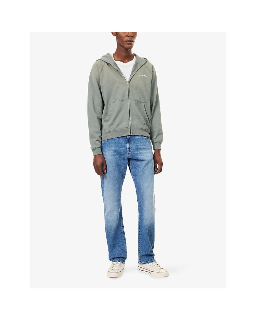 Replay Blue Aideen Straight-Leg Denim Jeans for men