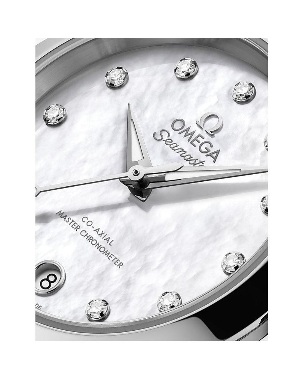 Omega Metallic Seamaster Aqua Terra 150M Stainless-Steel And 0.10Ct Diamond Watch 30Mm