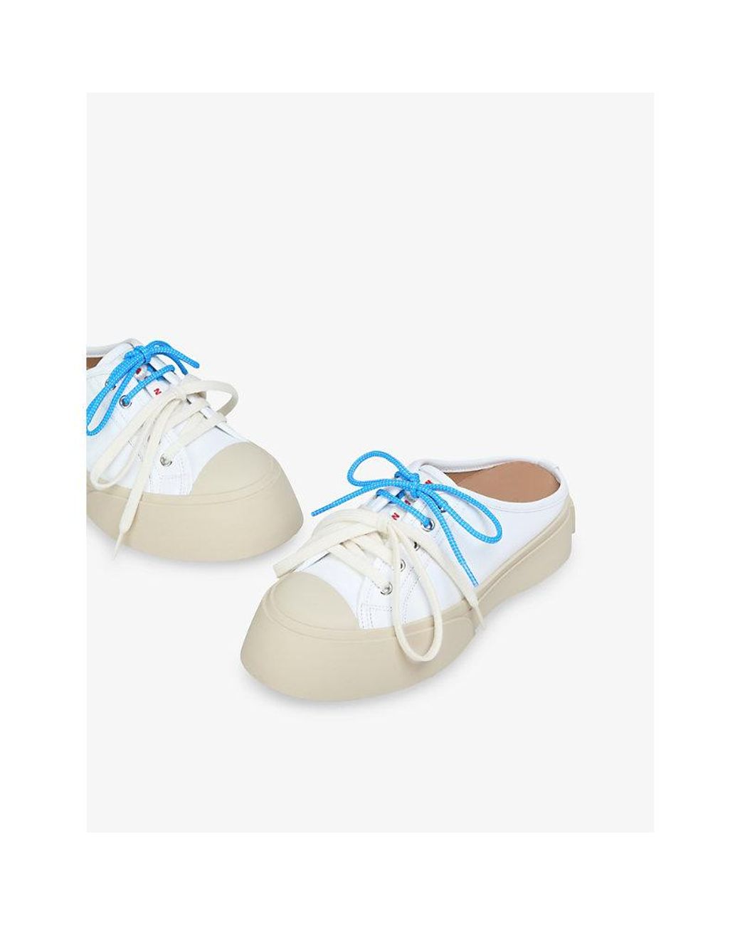 Marni Blue Pablo Backless Leather Trainers