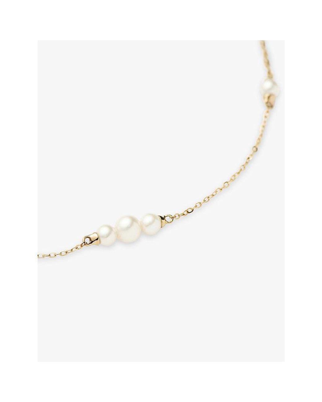 Missoma White Fine Pearl 14Ct- Chain Necklace