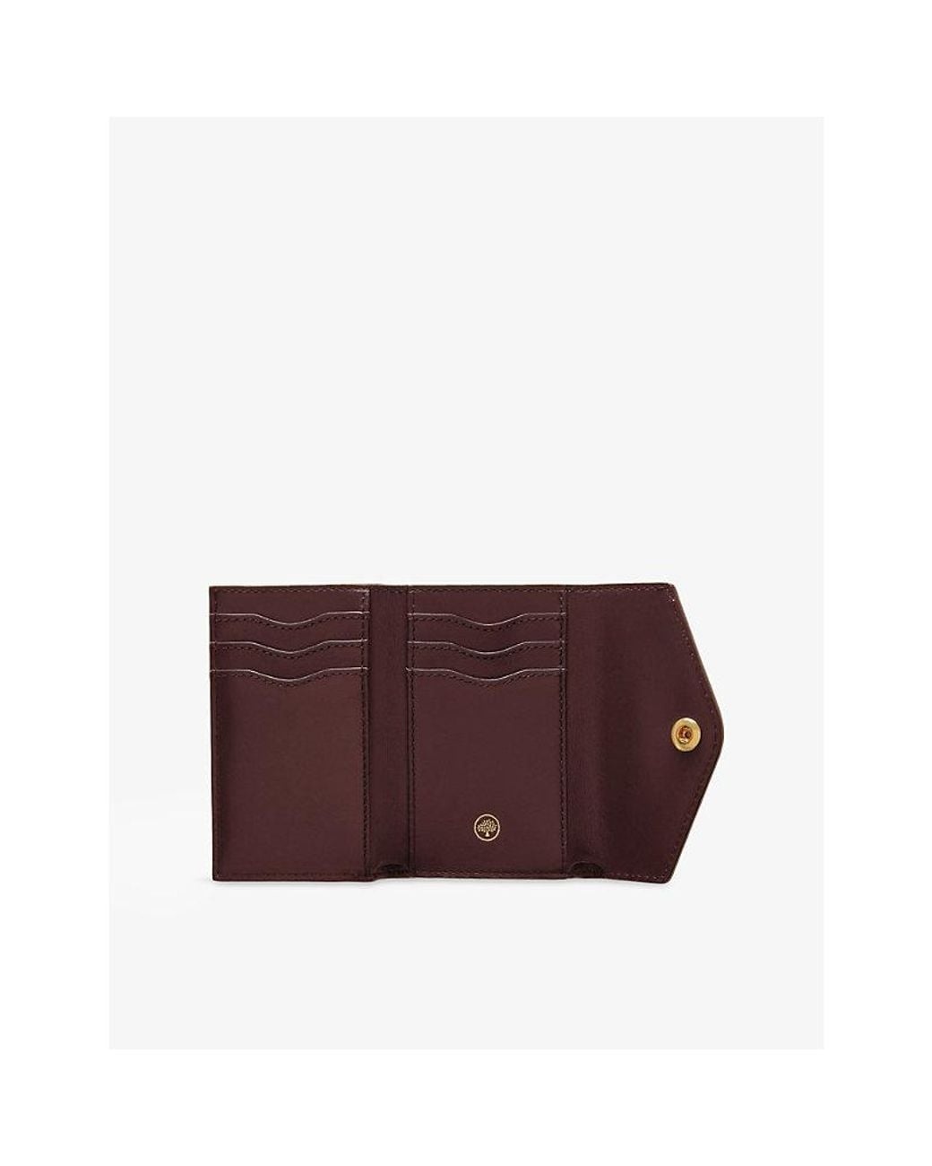 Mulberry Black Folded Multi-Card Grained-Leather Wallet