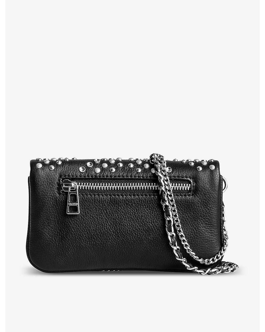 Rock leather clutch bag Zadig & Voltaire Black in Leather - 35469398