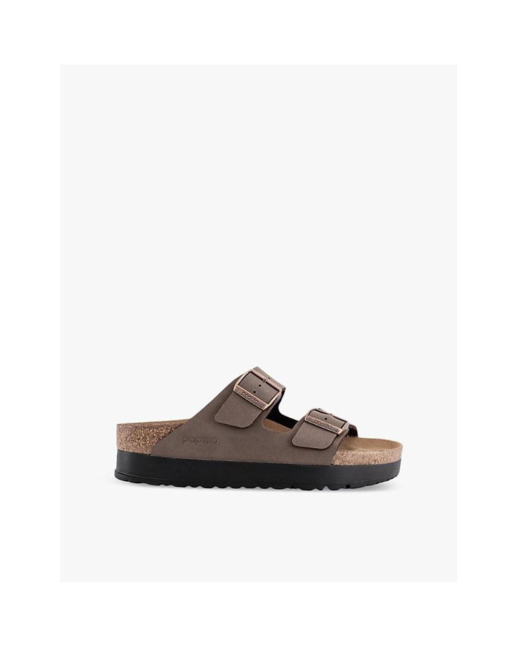 Birkenstock Brown Arizona Flex Platform Woven Sandals