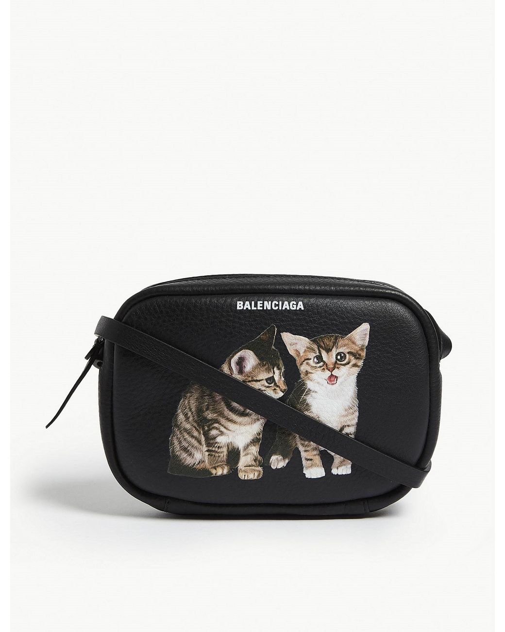 Balenciaga Cat Crossbody Bag Leather Black | Lyst Canada