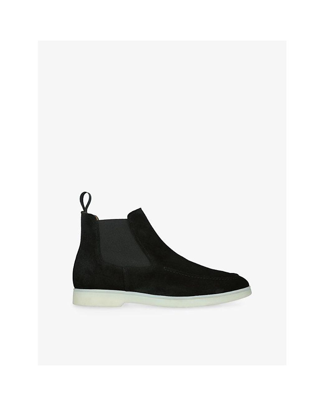 Aurélien Black City Suede Chelsea Boots for men