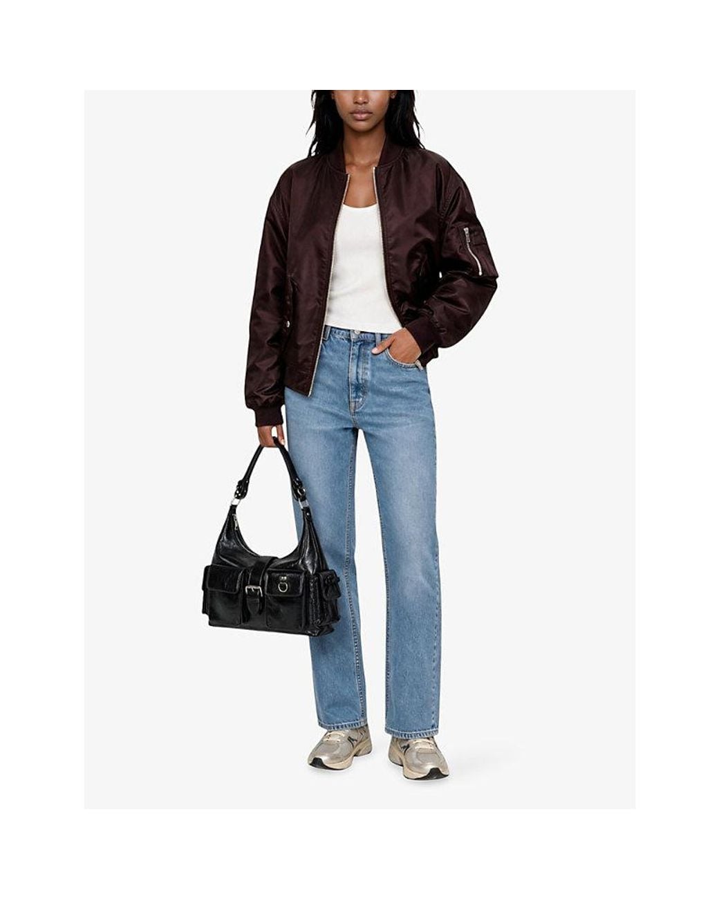 The Kooples Blue Straight-Leg Mid-Rise Denim Jeans