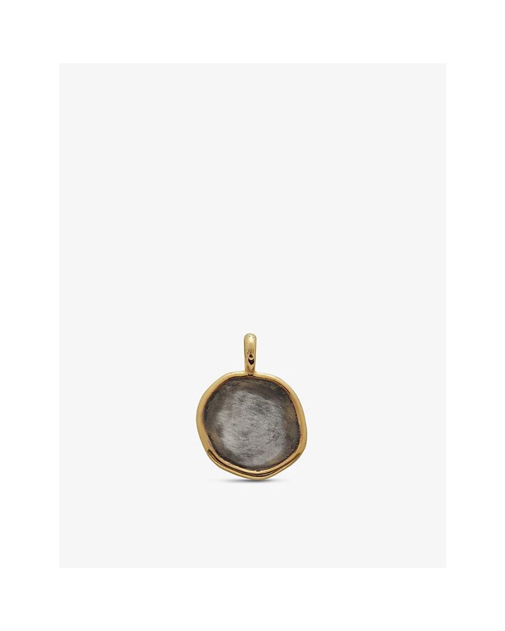 Monica Vinader Metallic Peaceful Dove 18Ct-Plated Vermeil Sterling- Pendant Necklace
