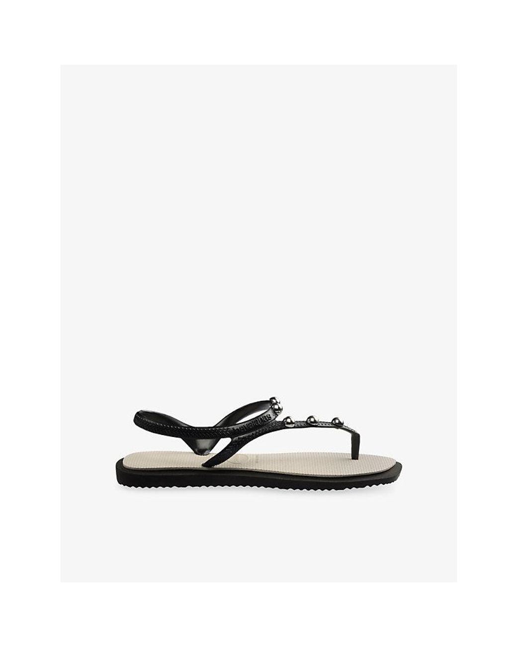 Havaianas White Flash Fushion Pvc Flip Flops