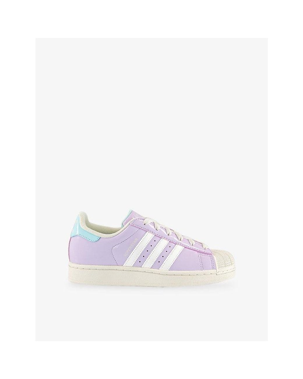 Adidas Purple Superstar Ii Leather Trainers