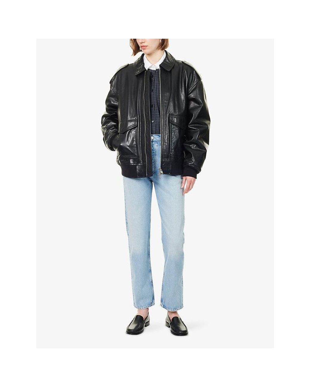 Agolde Blue 90's Pinch-Waist Denim Jeans