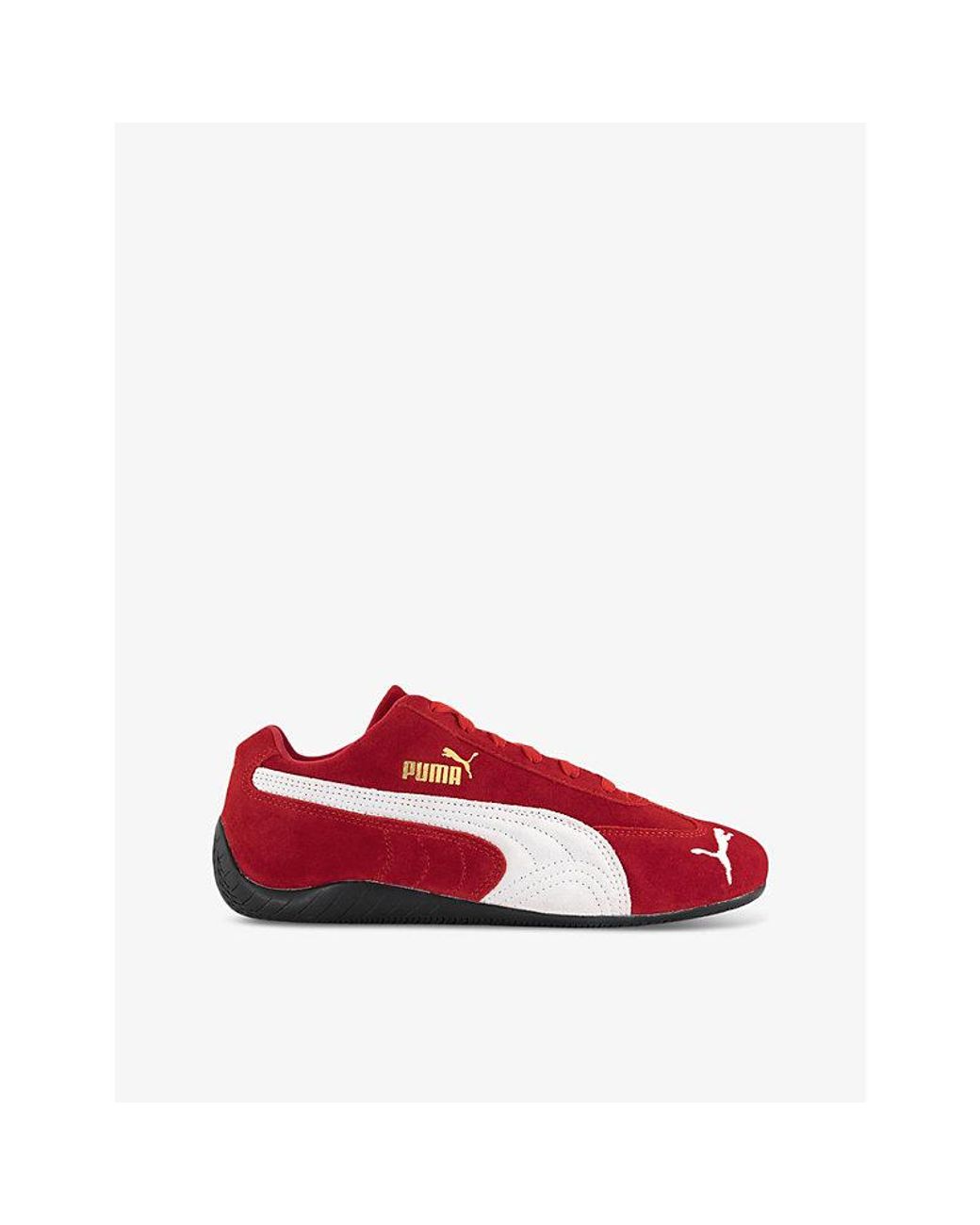 Puma speed cat red suede discount