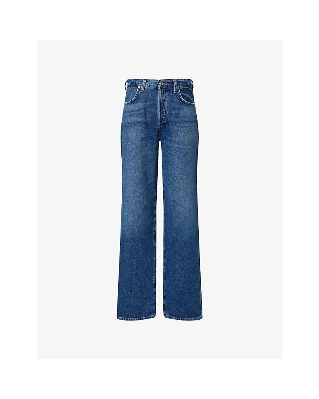 Citizens of Humanity Blue Annina Straight-Leg Denim Jeans