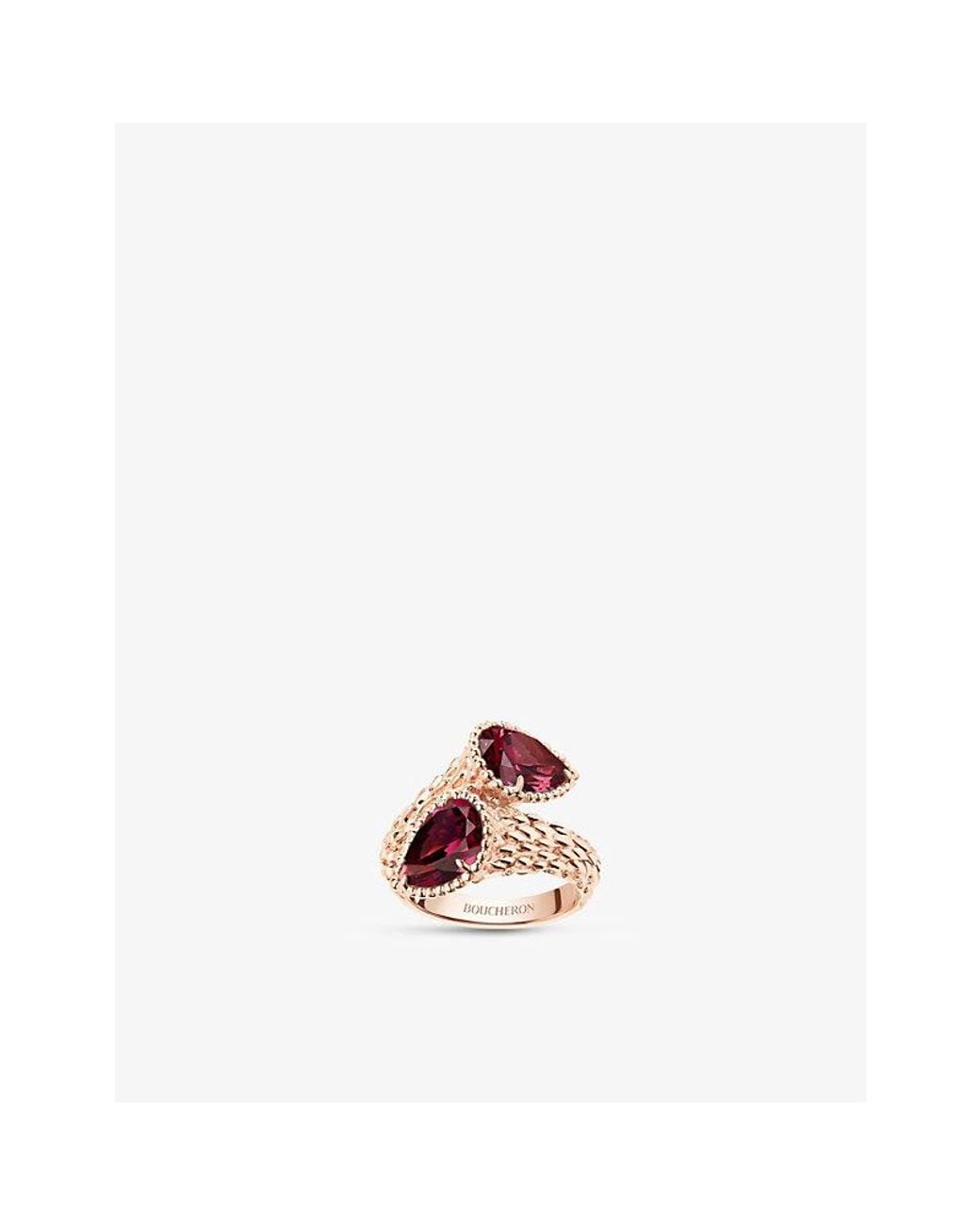 Boucheron Pink Serpent Bohème- And Rhodolite Garnet Ring