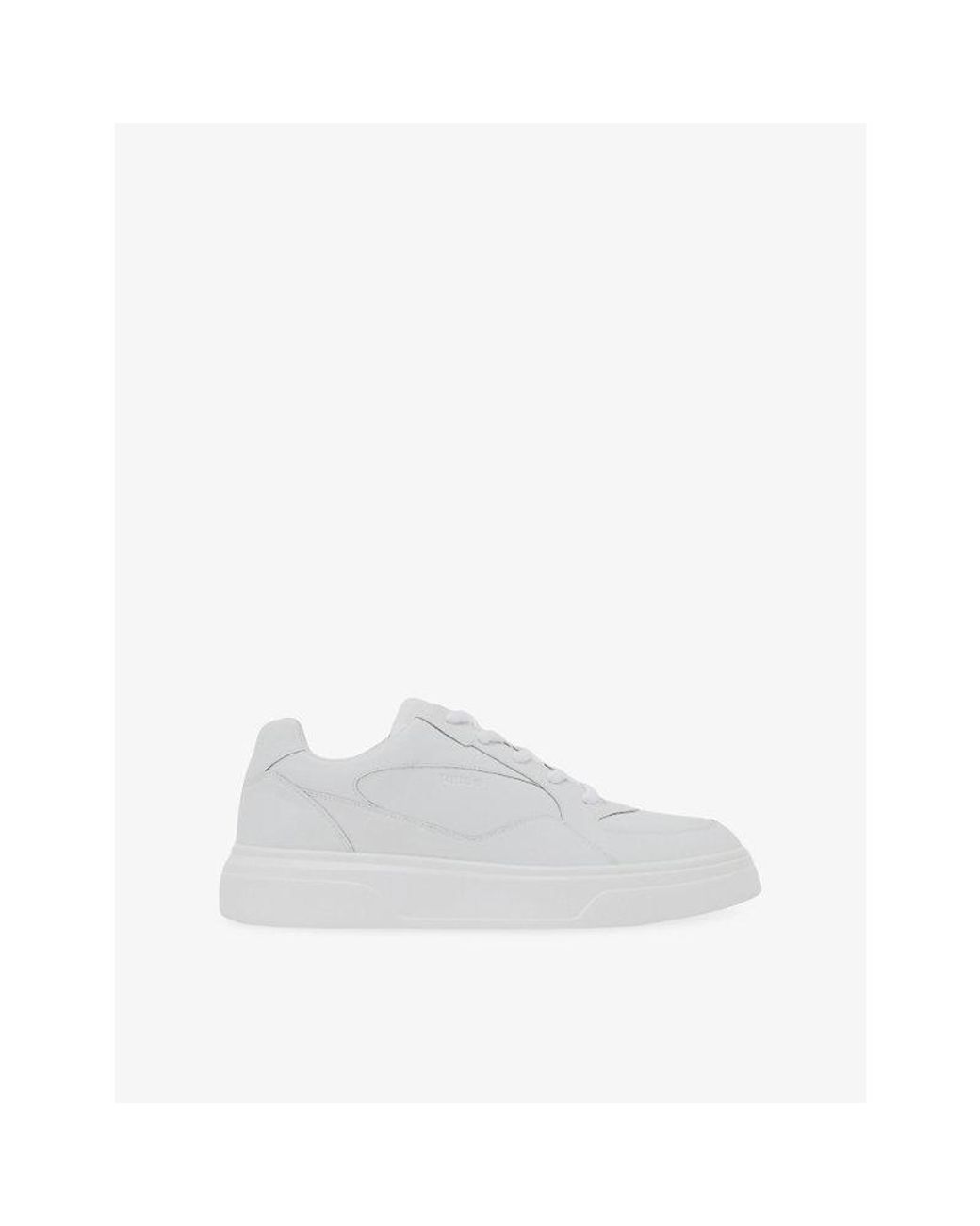 Reiss White Cast Leather Trainers for men