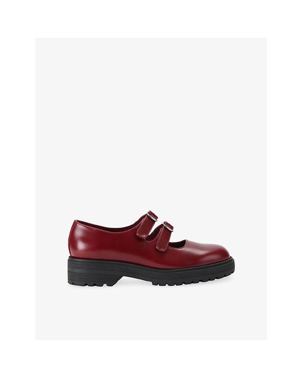 Steve Madden Red Alba Leather Shoes