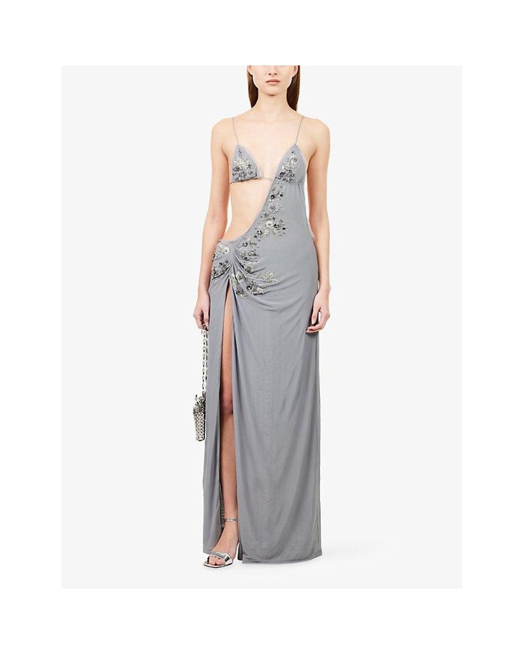 jaded london trim asymmetric dress Jaded London Dera Asymmetric Cut Out Mini Dress