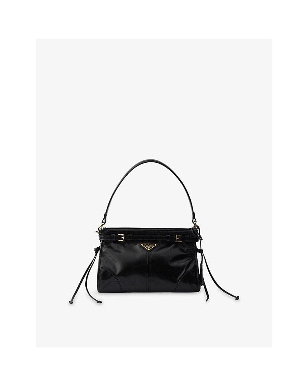 Prada Black Bonnie Small Leather Cross-Body Bag