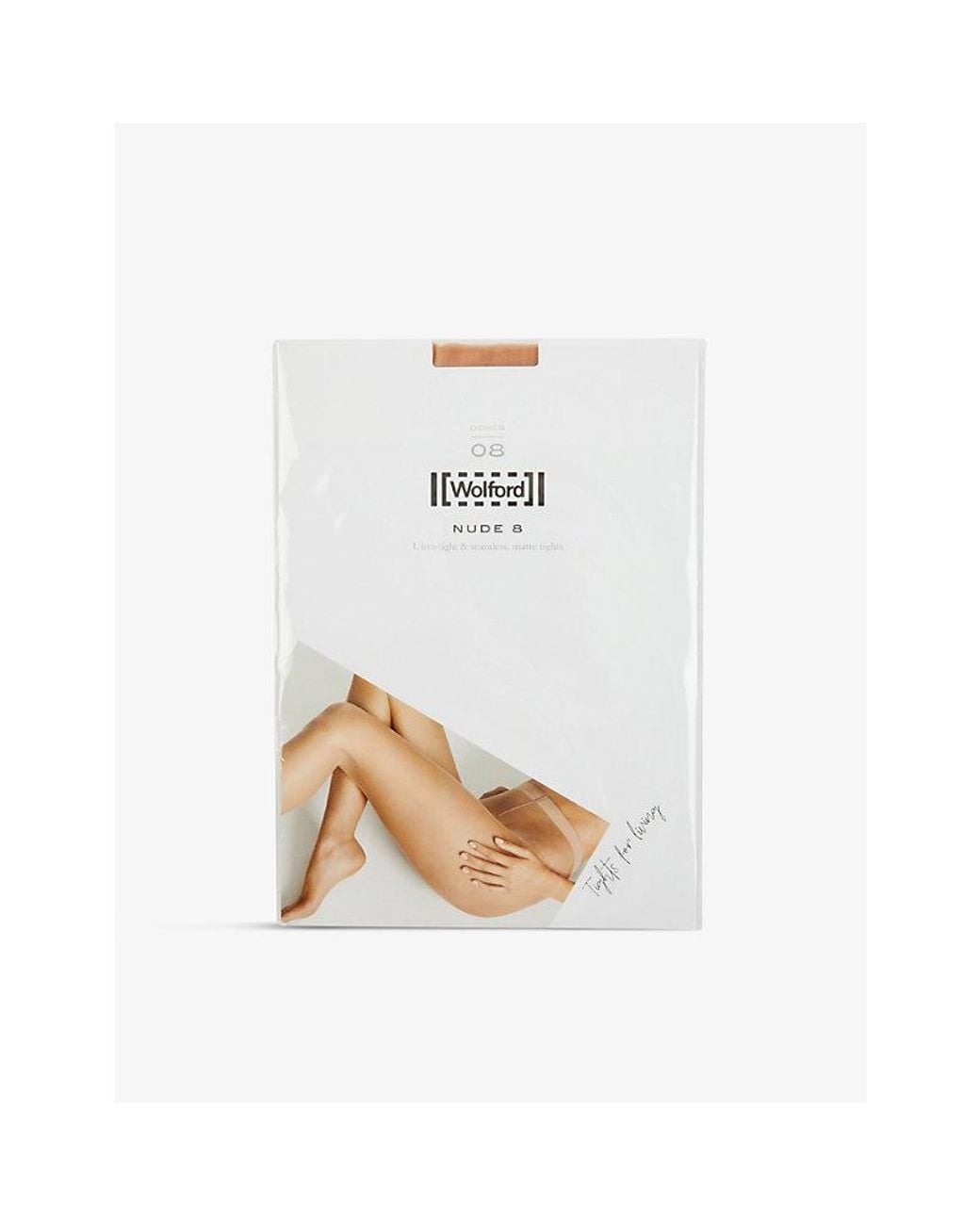 Wolford White Nude 8 Tights