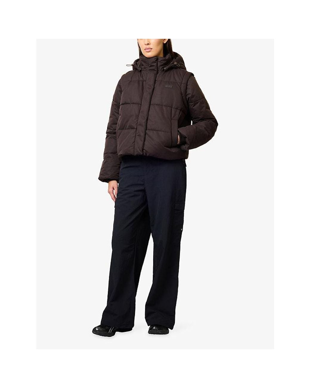 WE Are Tala Brown Storm Puffer Shell Jacket