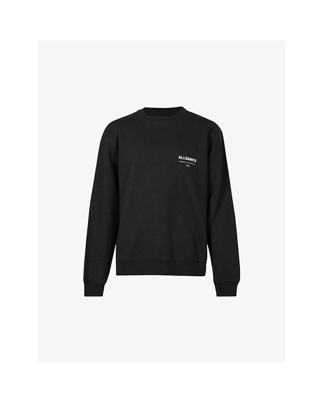 AllSaints Underground Logo Organic Cotton Graphic Sweatshirt