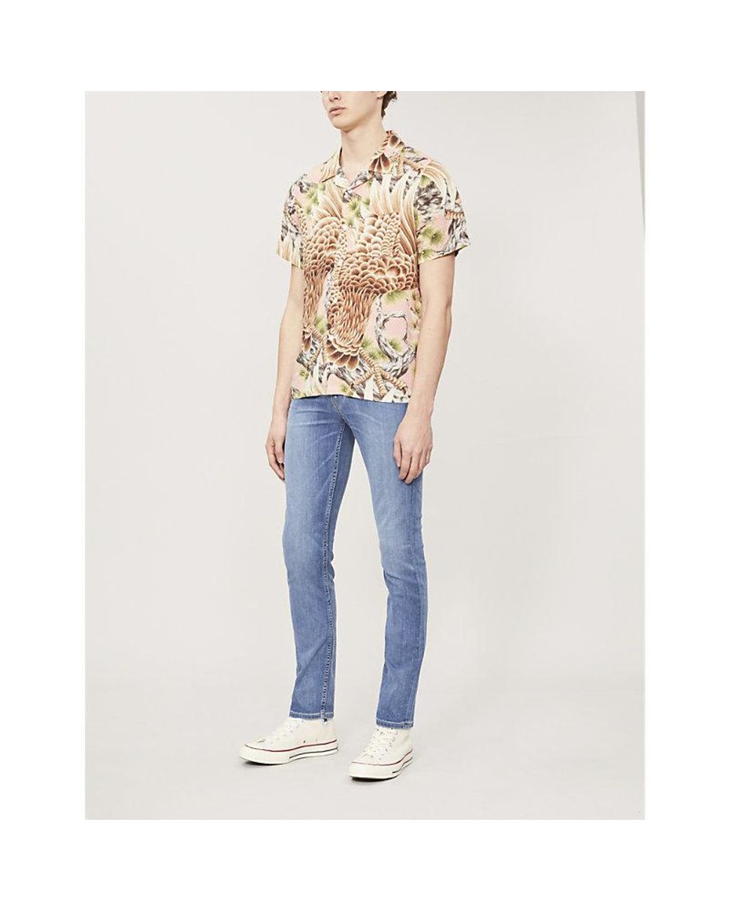 PAIGE Blue Lennox Slim-Fit Jeans for men
