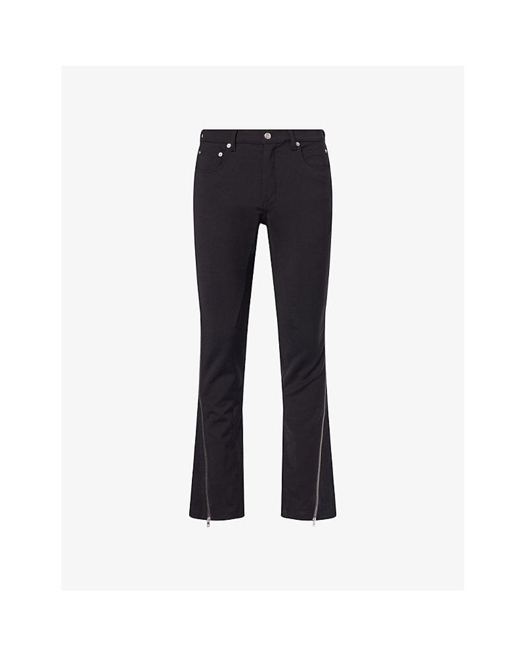 Rick Owens Blue Vega Zip-Trim Slim Jeans for men