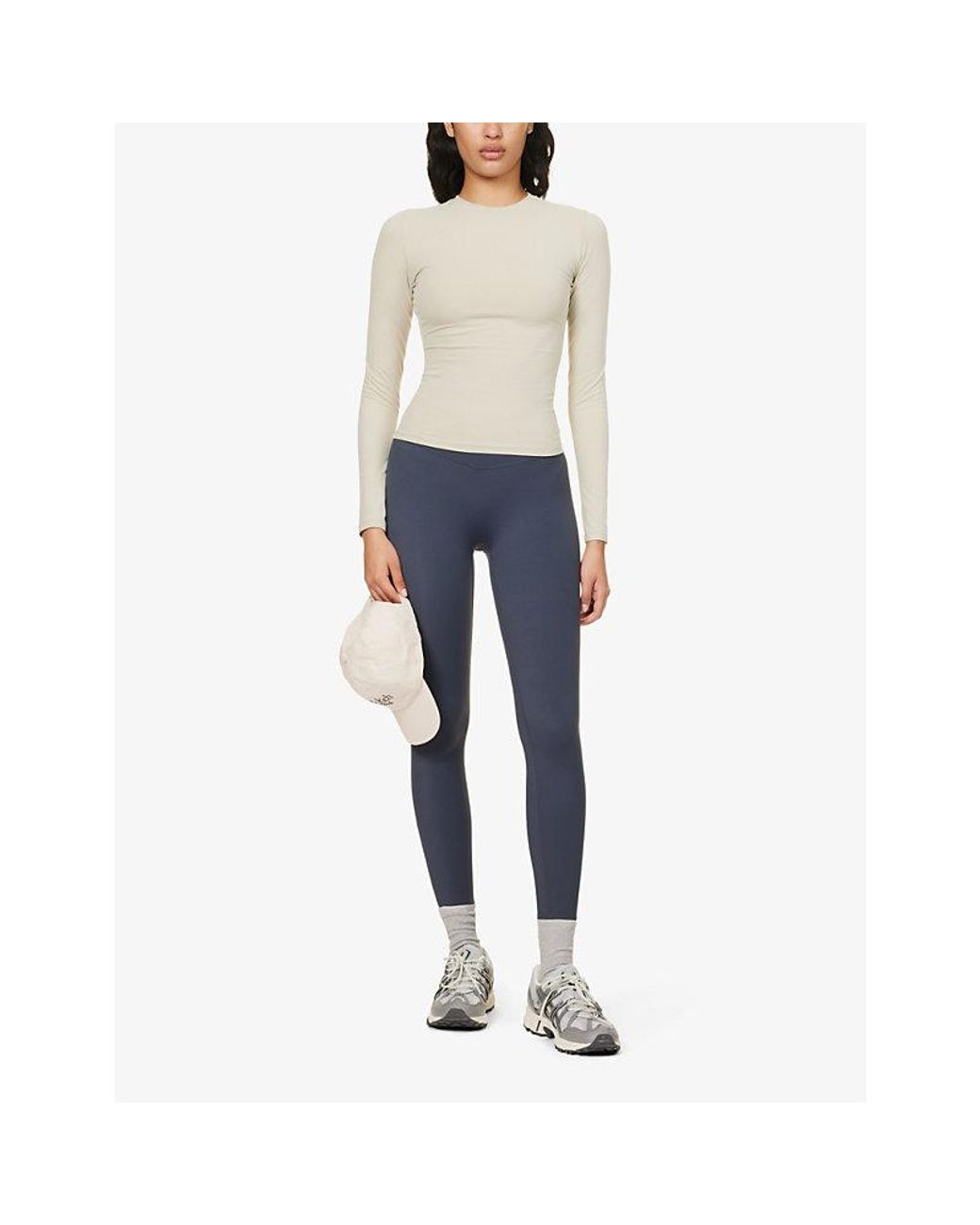 ADANOLA Blue Ultimate Mid-Rise Stretch-Woven Leggings