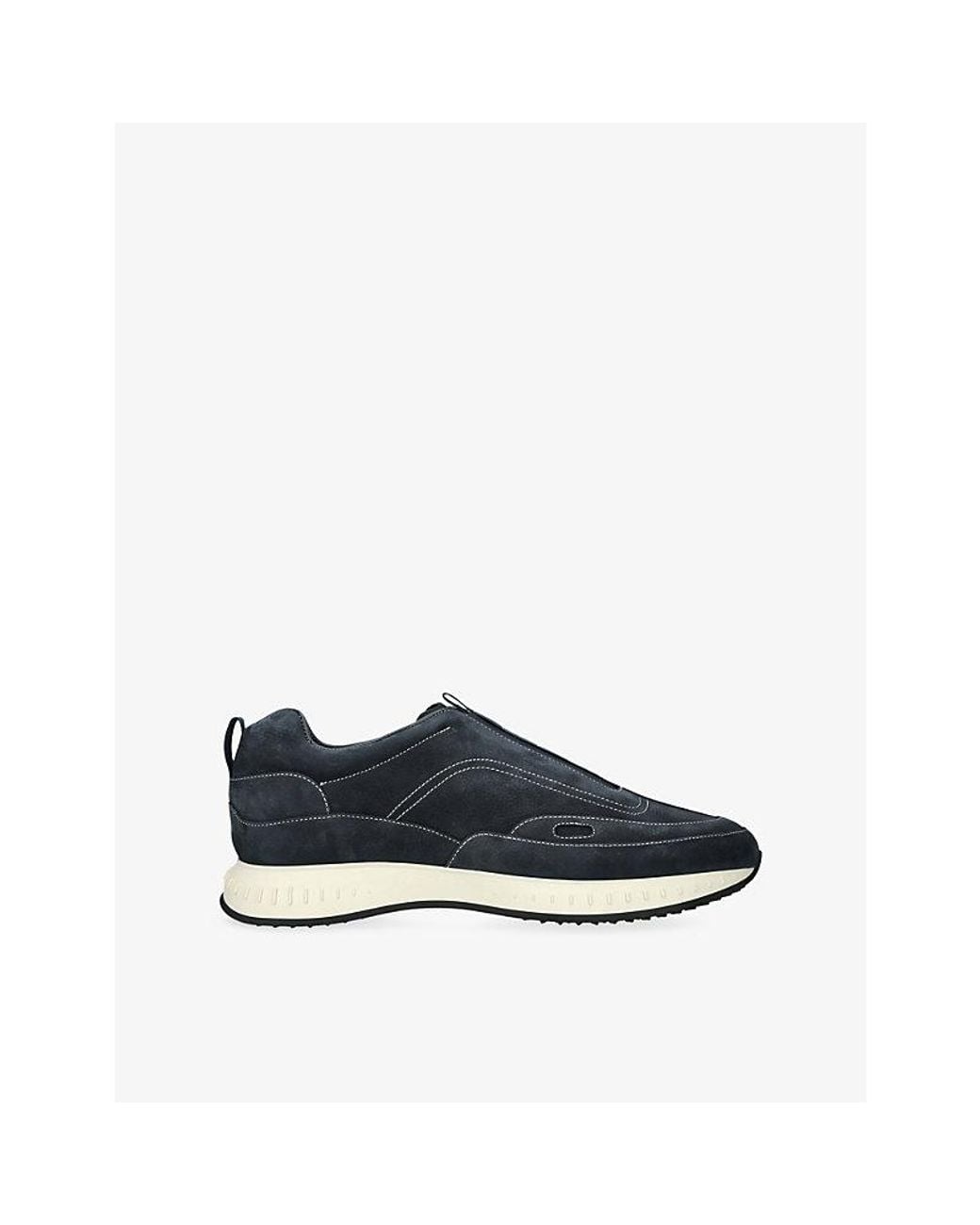 John Lobb Blue Stream Suede Trainers for men