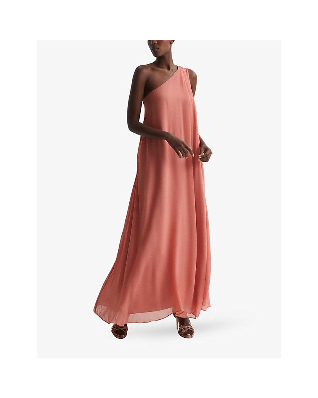 reiss charlie one shoulder maxi dress Buy Reiss Green Charly One Shoulder Maxi Dress from the Next UK online shop