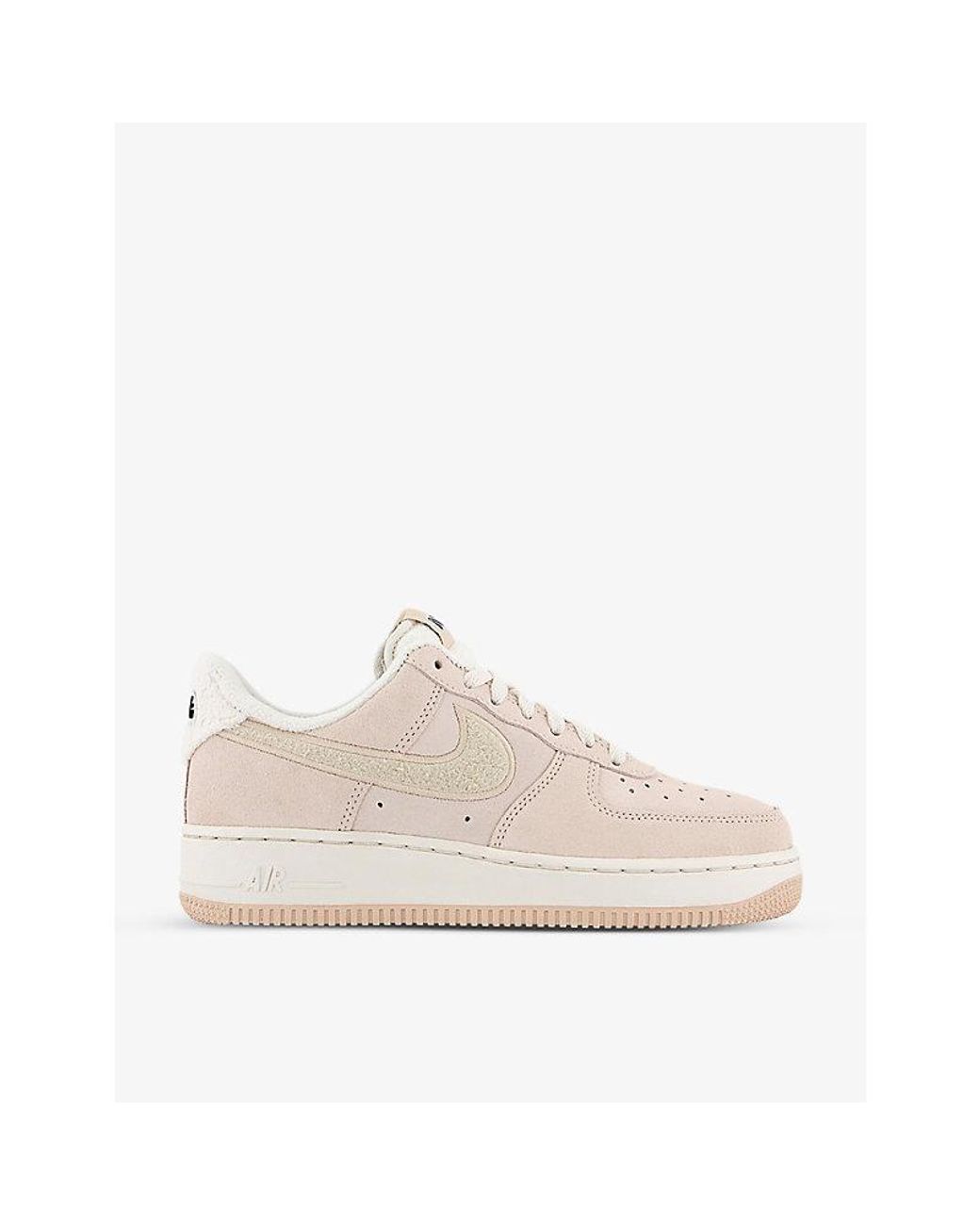 Doe voorzichtig thuis overal Nike Air Force 1 '07 Suede And Woven Low-top Trainers in White for Men |  Lyst