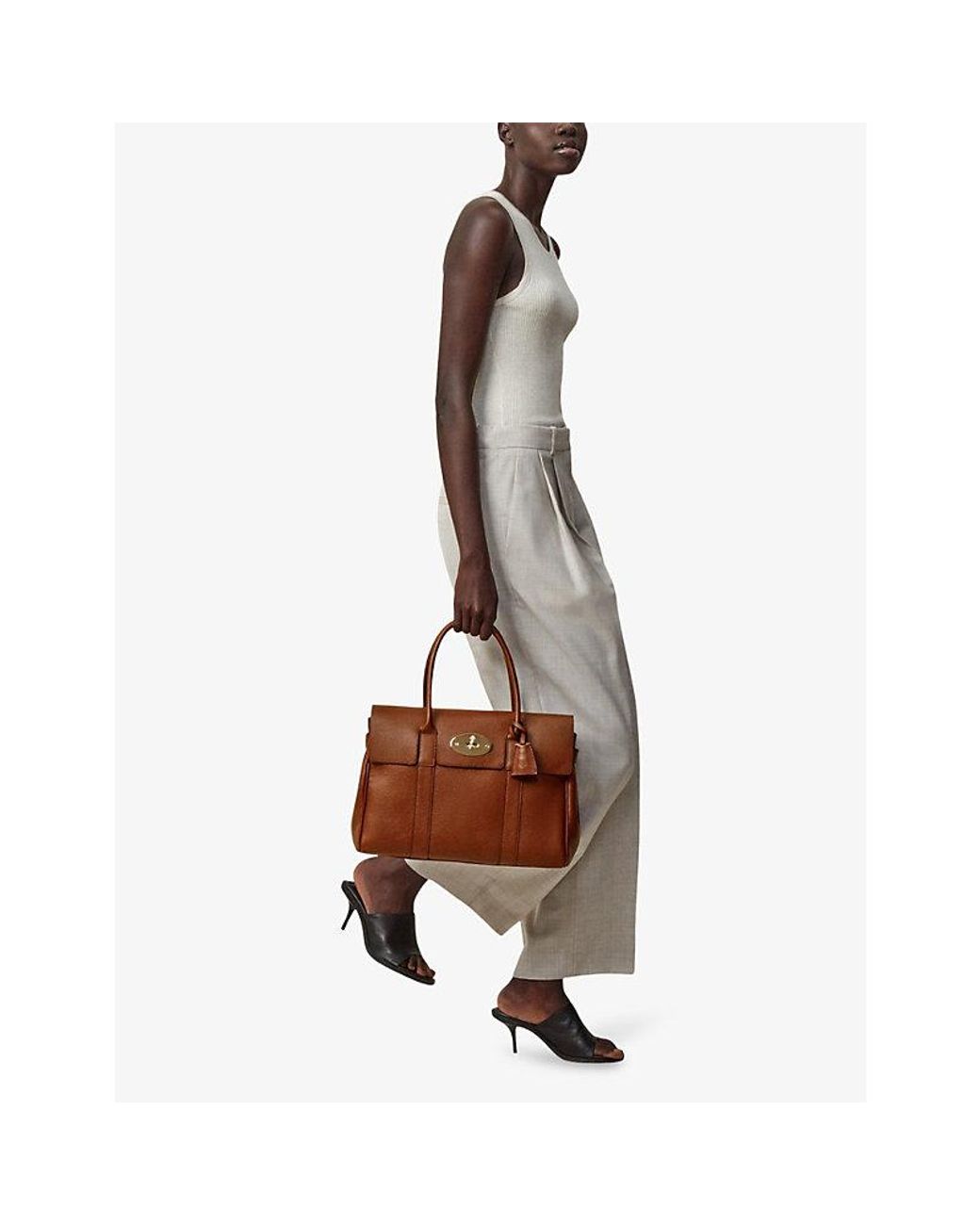 Mulberry Brown Bayswater Leather Tote Bag