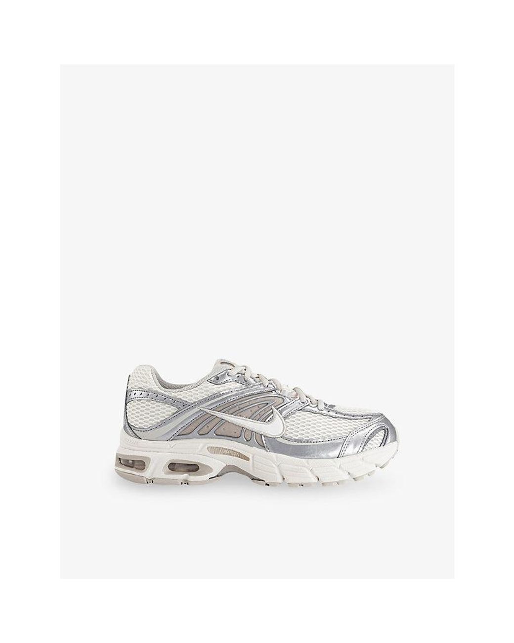 Nike White Air Max Moto 2K Mesh And Faux-Leather Trainers