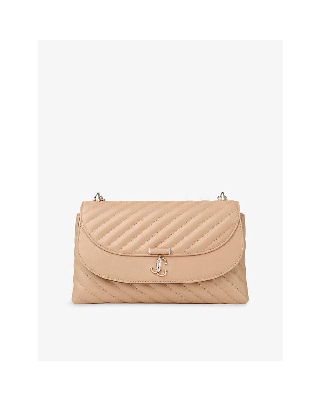 Jimmy Choo Natural Curve Medium Leather Cross-Body Bag
