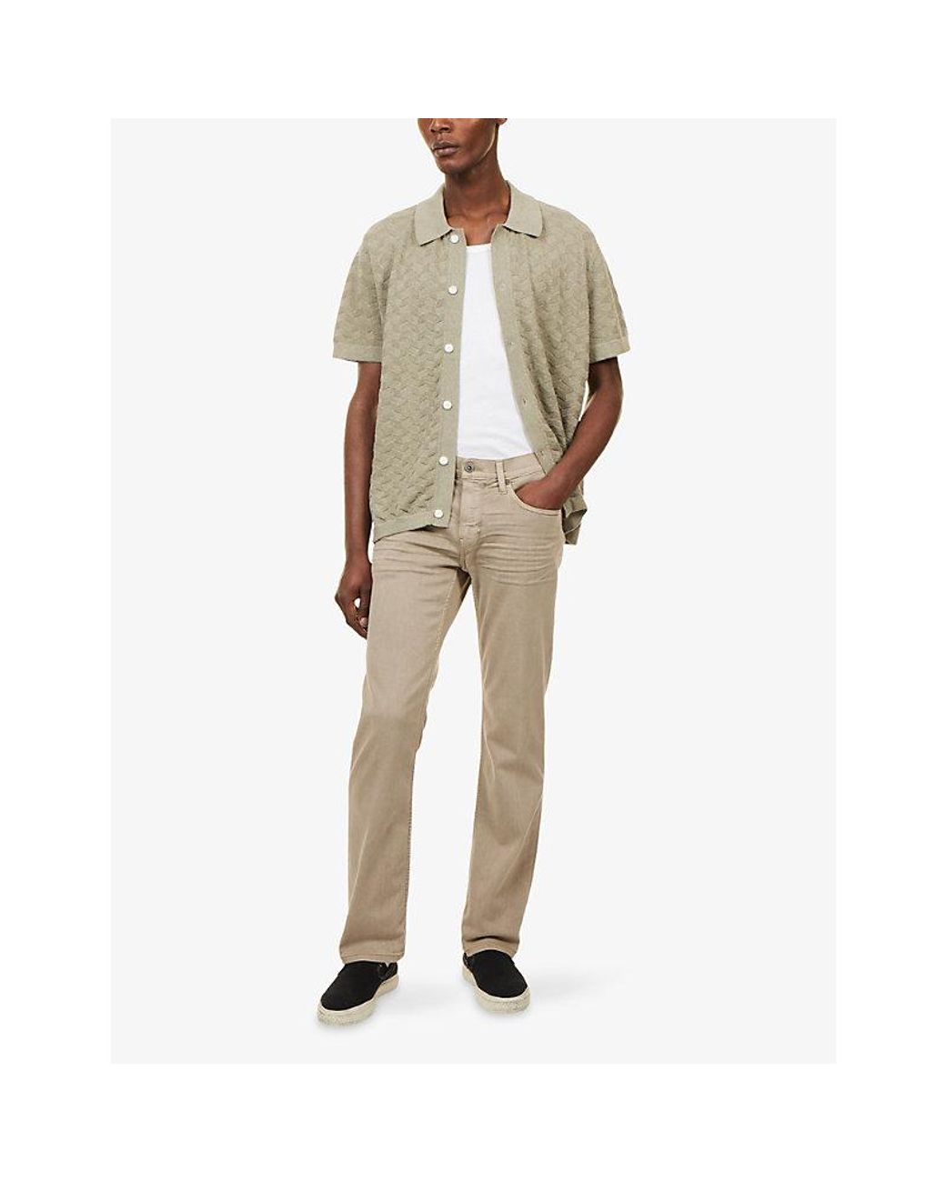 PAIGE Natural Normandie Straight-Leg Stretch-Denim Jeans for men