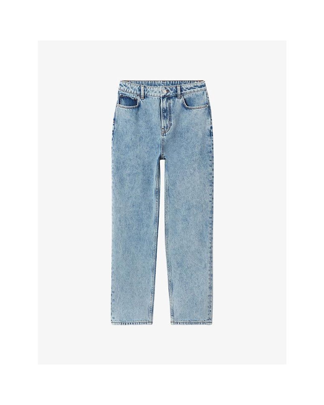 Claudie Pierlot Blue Washed Slim Denim Jeans