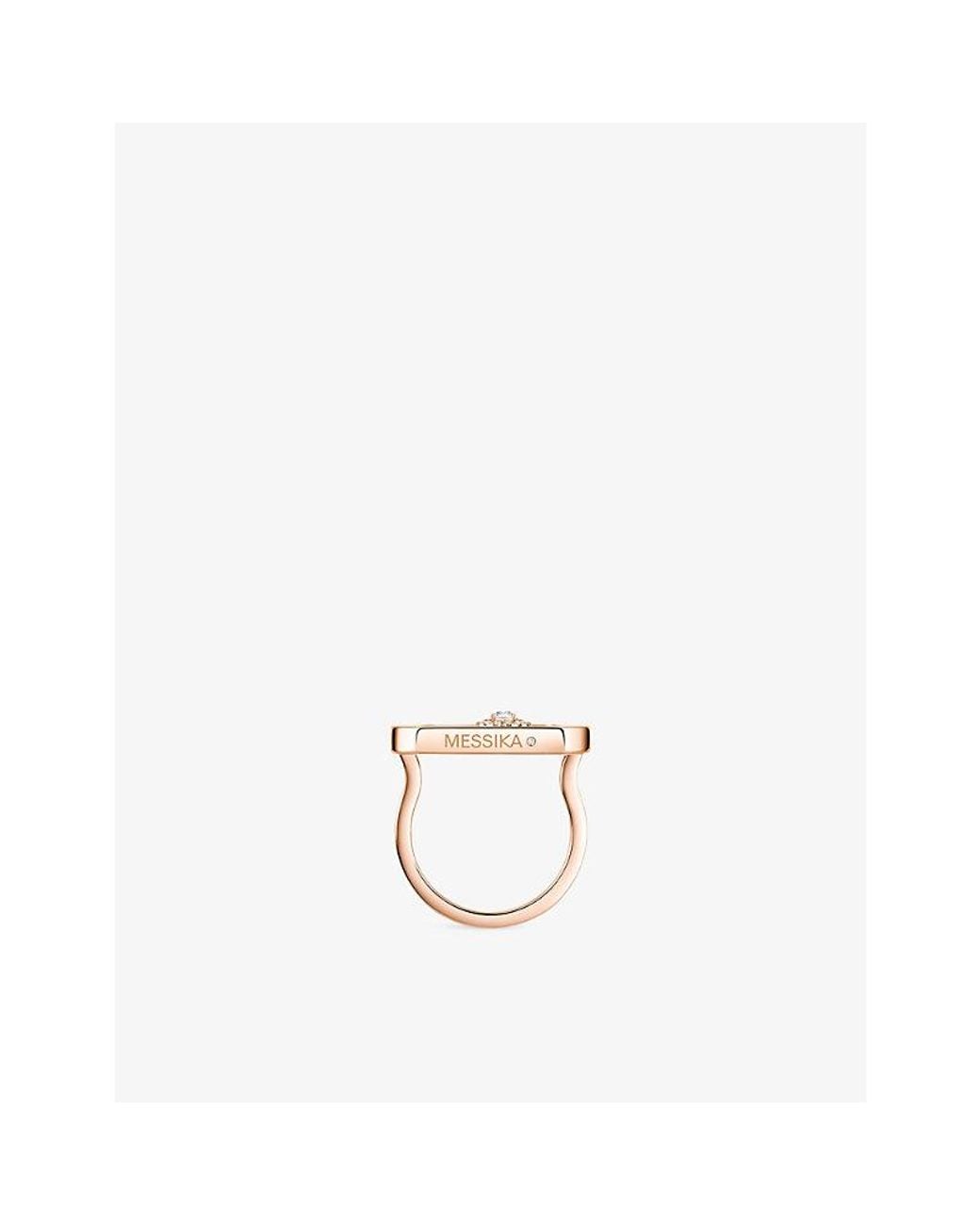 Messika Metallic So Move 18Ct And 0.1Ct Diamond Ring
