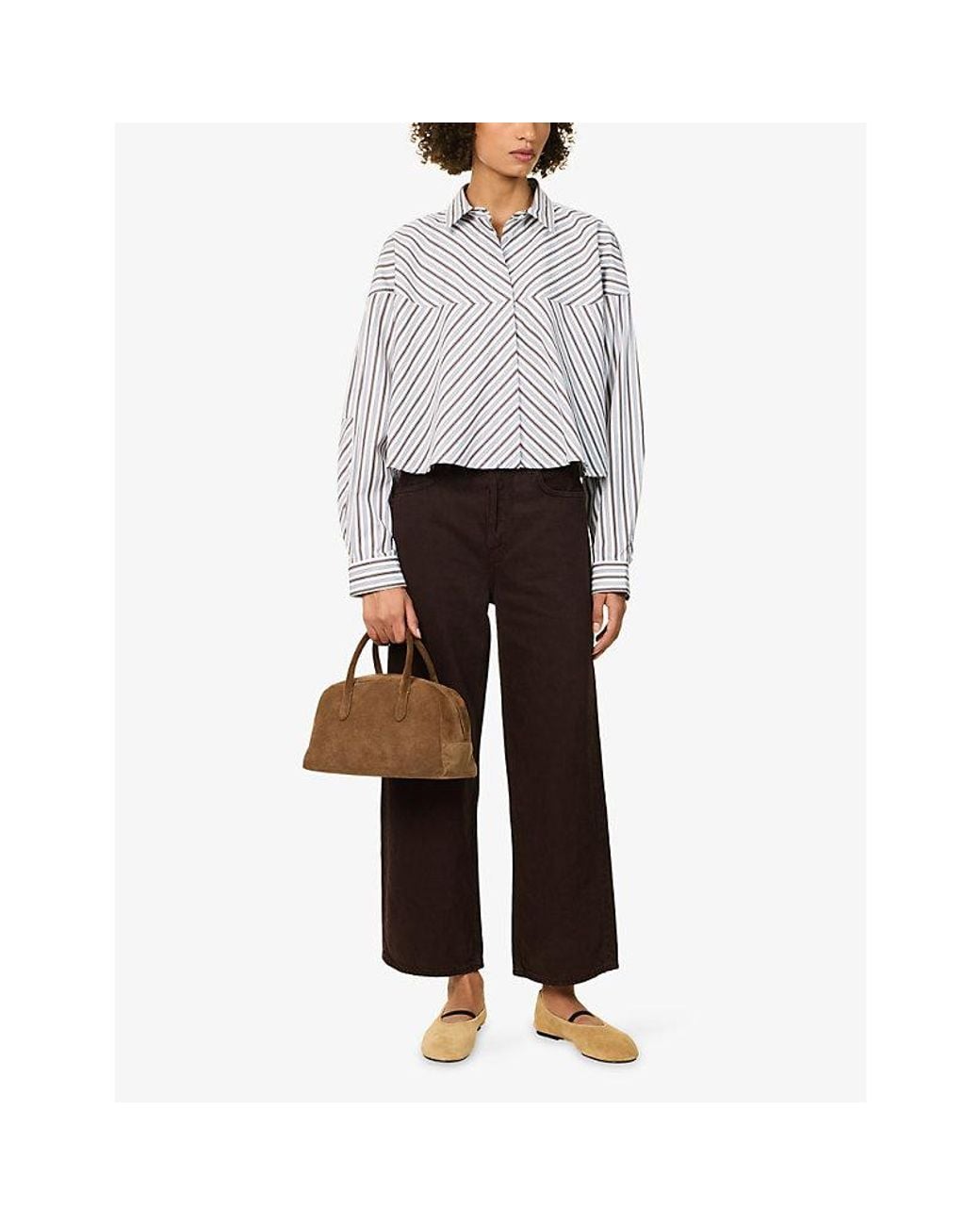 Agolde Purple Ren Wide-Leg Denim Jeans