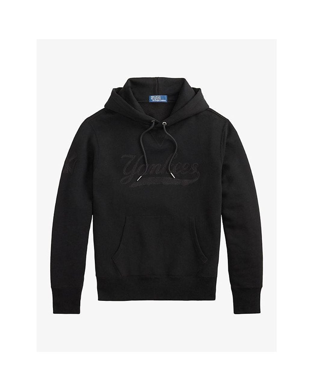 Polo Ralph Lauren Black Yankees Regular-Fit Cotton-Blend Hoody for men